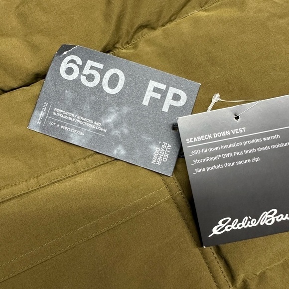 Eddie Bauer Seabeck Down Vest Men's T3XL - Picture 9 of 11